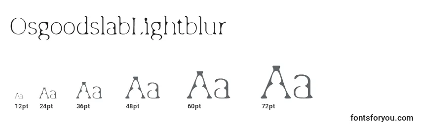 OsgoodslabLightblur Font Sizes