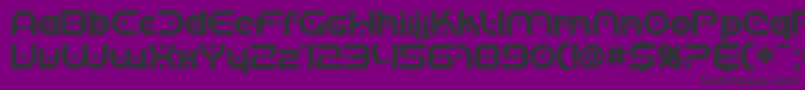 SfPlanetaryOrbiterBold Font – Black Fonts on Purple Background