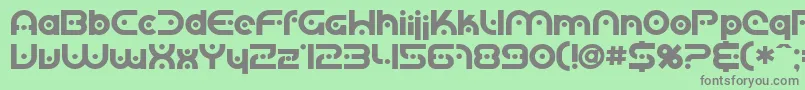 SfPlanetaryOrbiterBold Font – Gray Fonts on Green Background