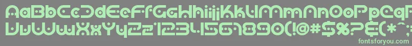 SfPlanetaryOrbiterBold Font – Green Fonts on Gray Background