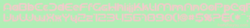 SfPlanetaryOrbiterBold Font – Pink Fonts on Green Background