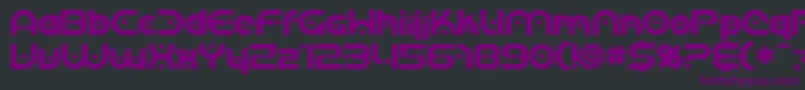 SfPlanetaryOrbiterBold Font – Purple Fonts on Black Background