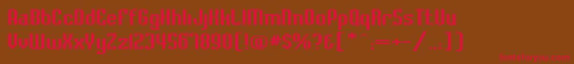 Baccusexpanded Font – Red Fonts on Brown Background