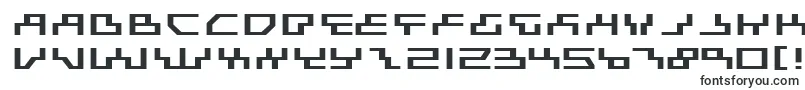 Шрифт BeamRiderExpanded – формы шрифтов