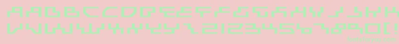 BeamRiderExpanded Font – Green Fonts on Pink Background