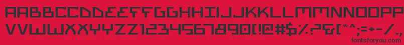 Biotype Font – Black Fonts on Red Background