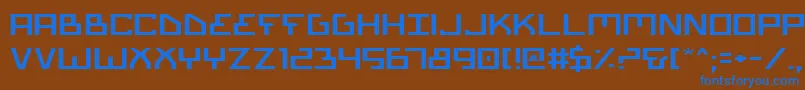 Biotype Font – Blue Fonts on Brown Background