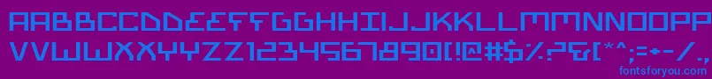 Biotype Font – Blue Fonts on Purple Background