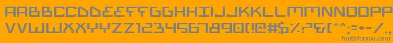 Biotype Font – Gray Fonts on Orange Background