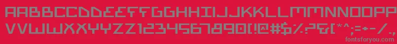 Biotype Font – Gray Fonts on Red Background