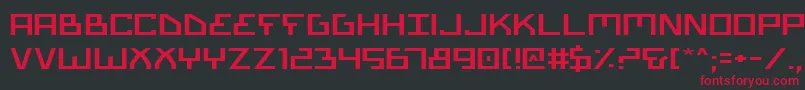 Biotype Font – Red Fonts on Black Background