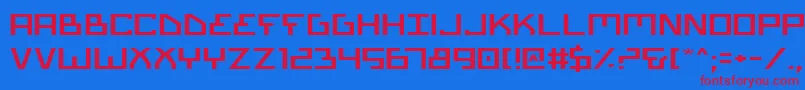 Biotype Font – Red Fonts on Blue Background