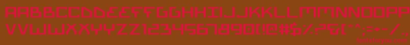 Biotype Font – Red Fonts on Brown Background