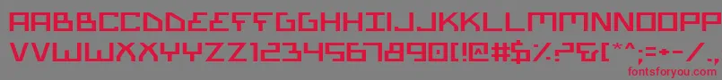 Biotype Font – Red Fonts on Gray Background