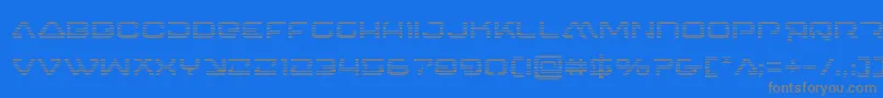 4114blasterv2grad Font – Gray Fonts on Blue Background