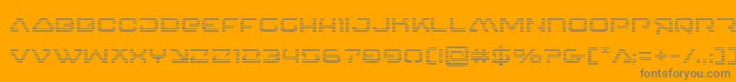 4114blasterv2grad Font – Gray Fonts on Orange Background