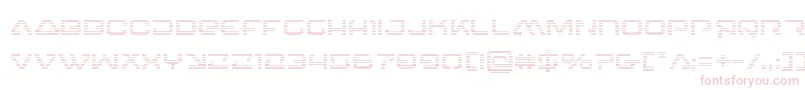 4114blasterv2grad-Schriftart – Rosa Schriften auf weißem Hintergrund