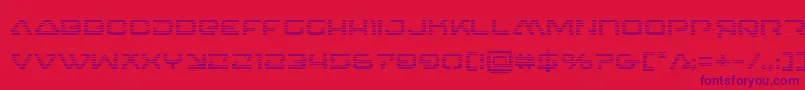 4114blasterv2grad Font – Purple Fonts on Red Background