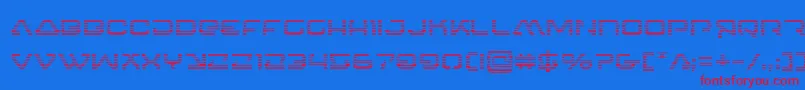 4114blasterv2grad Font – Red Fonts on Blue Background