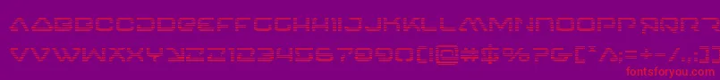4114blasterv2grad Font – Red Fonts on Purple Background