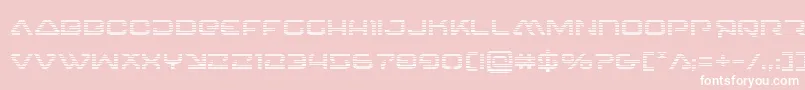 4114blasterv2grad-Schriftart – Weiße Schriften auf rosa Hintergrund
