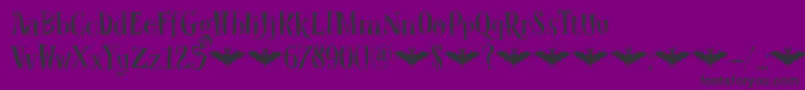 DkCarpeNoctem Font – Black Fonts on Purple Background