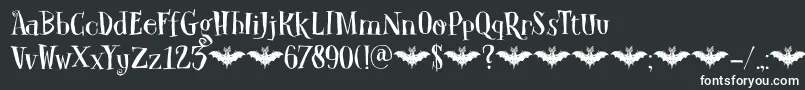 DkCarpeNoctem Font – White Fonts on Black Background