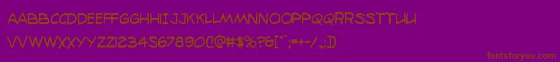 More about 98bottlescond Font 98bottlescond Font – Brown Fonts on Purple Background