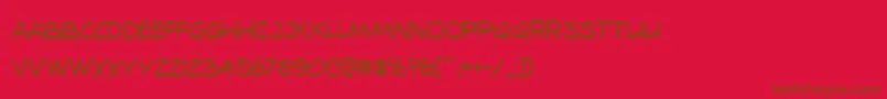 Police 98bottlescond – polices brunes sur fond rouge