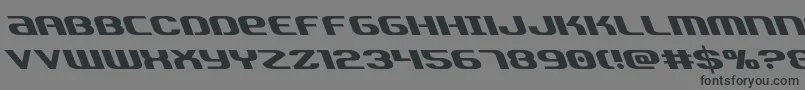 Teamamericaleft Font – Black Fonts on Gray Background
