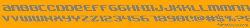 Teamamericaleft Font – Gray Fonts on Orange Background