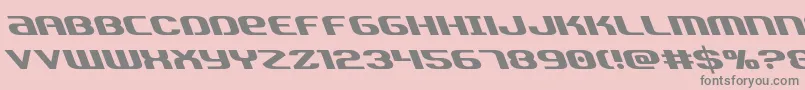 Teamamericaleft Font – Gray Fonts on Pink Background