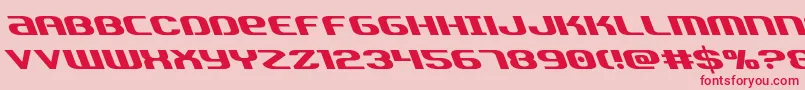 Teamamericaleft Font – Red Fonts on Pink Background