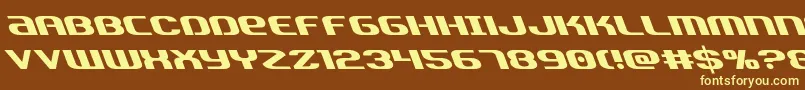 fuente Teamamericaleft – Fuentes Amarillas Sobre Fondo Marrón