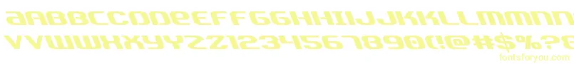 Teamamericaleft Font – Yellow Fonts on White Background