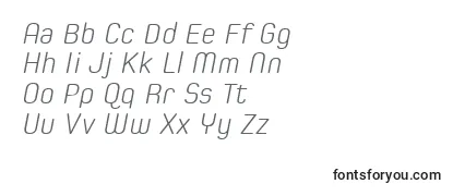 SpoonLightItalic Font