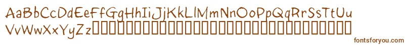 InkyRT Font – Brown Fonts on White Background