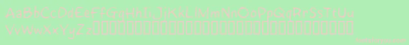 InkyRT Font – Pink Fonts on Green Background