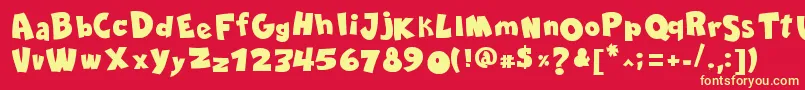 Lisätietoja ComicaBdBold-fontista ComicaBdBold-fontti – keltaiset fontit punaisella taustalla