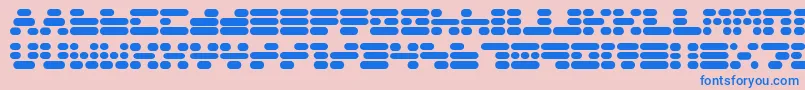 Capsule3 Font – Blue Fonts on Pink Background