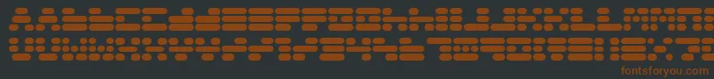 Capsule3-fontti – ruskeat fontit mustalla taustalla