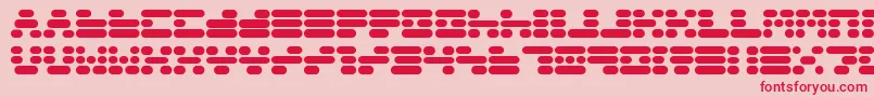 Capsule3 Font – Red Fonts on Pink Background