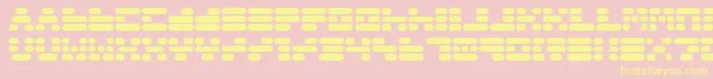 Capsule3 Font – Yellow Fonts on Pink Background