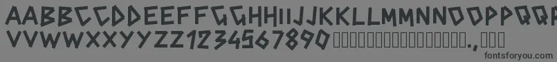 Pwcinderblox Font – Black Fonts on Gray Background