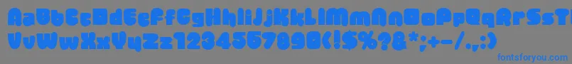 Jellybean-fontti – siniset fontit harmaalla taustalla
