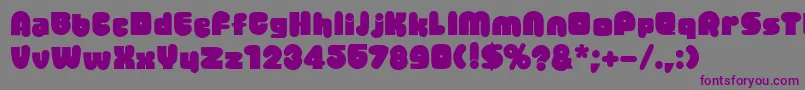 Jellybean Font – Purple Fonts on Gray Background