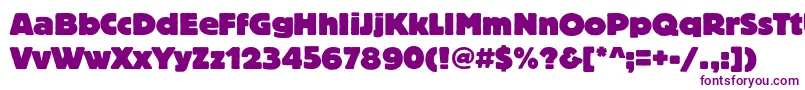 Blocheavyc Font – Purple Fonts on White Background