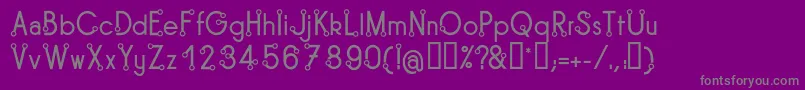 TipoisRegular Font – Gray Fonts on Purple Background