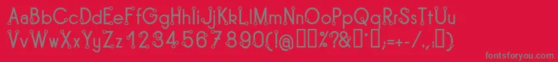 TipoisRegular Font – Gray Fonts on Red Background