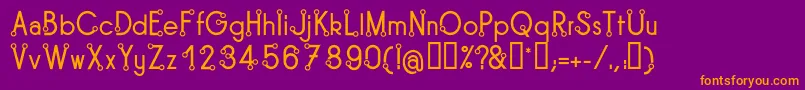 TipoisRegular Font – Orange Fonts on Purple Background